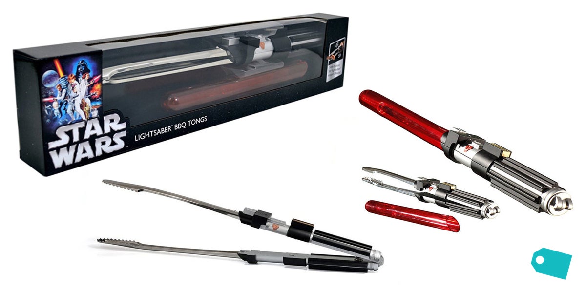 Be the master of your barbeque with these Star Wars lightsaber tongs