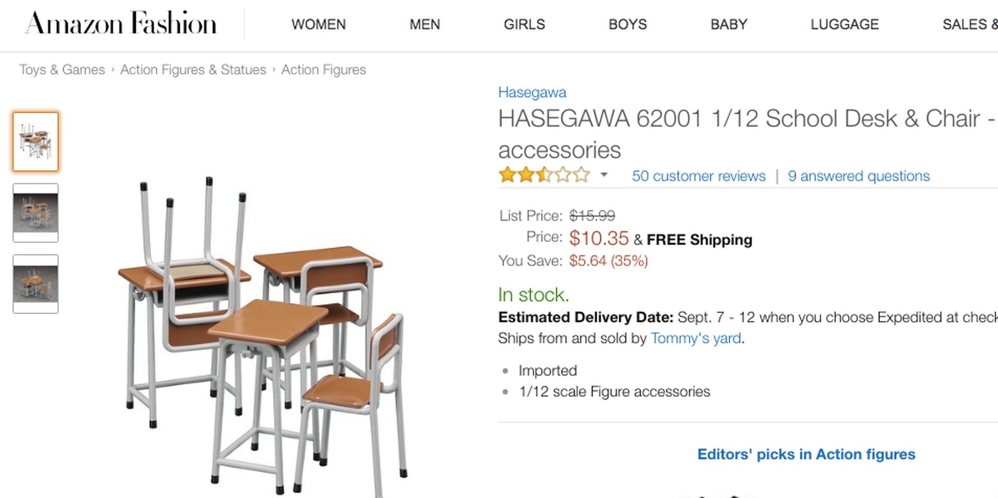 Amazon Customers in Ratings War Over DollSized Desk and Chair Set