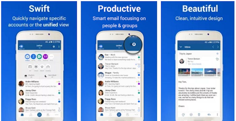 Best Android Apps: BlueMail