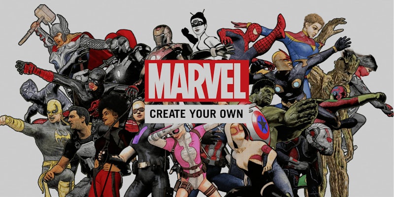 marvel create your own