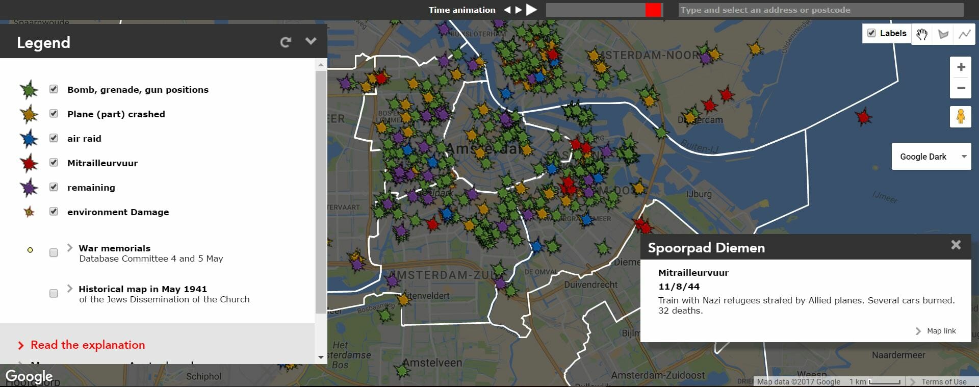 amsterdam wwii visualization