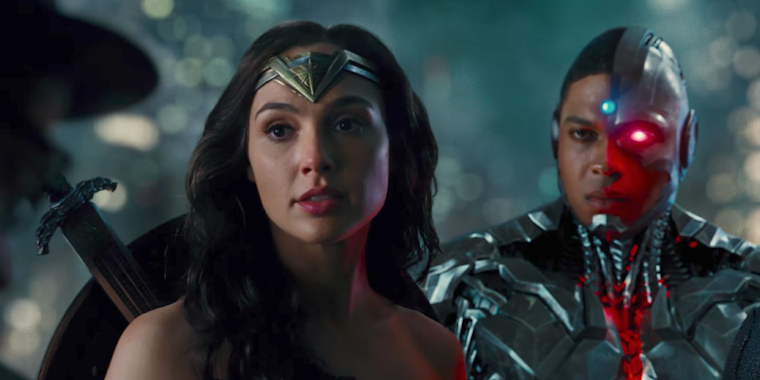 A screengrab from the new Justice League trailer