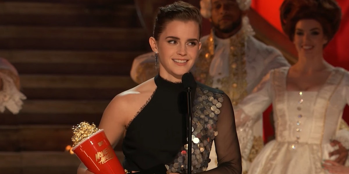 Emma Watson accepts Best Actor in a Movie MTV Movie & TV Awards