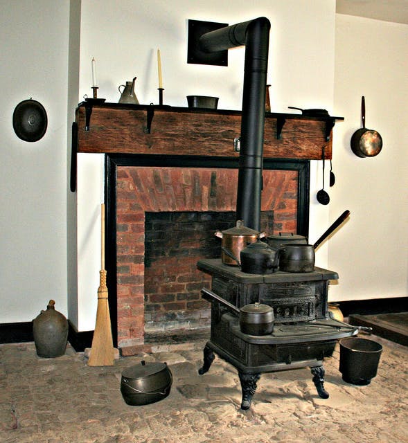 A Franklin stove. 