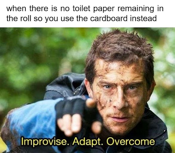 new memes : Bear Grylls: Adapt, Improvise, Overcome
