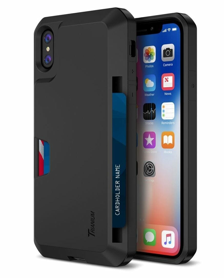 iphone x case trianium wallet