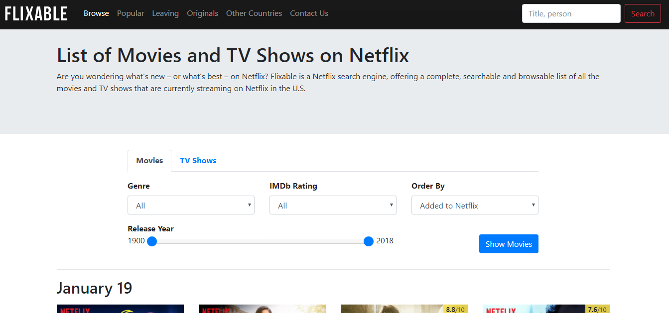 netflix database