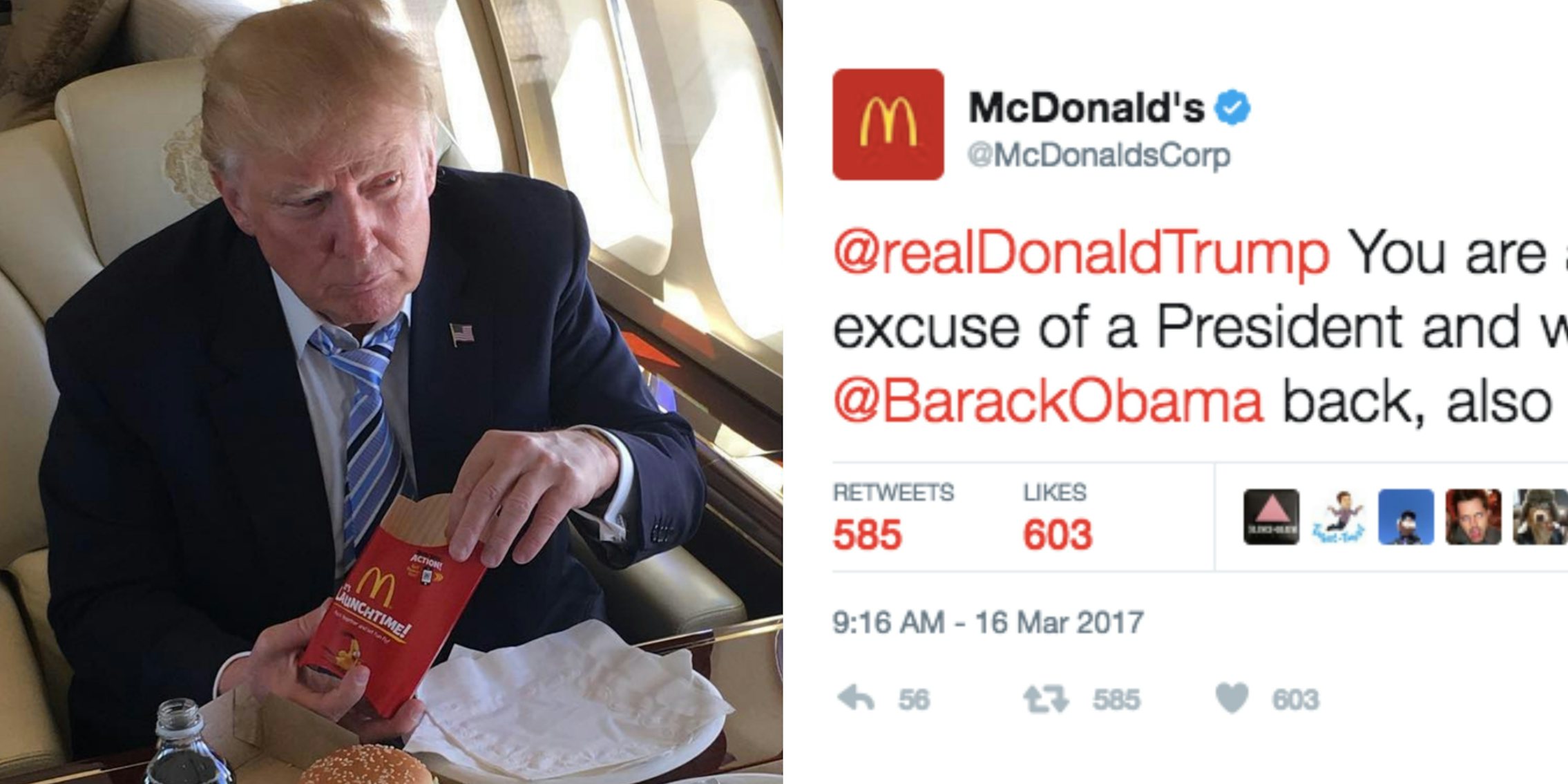 Trump McDonalds Tweet