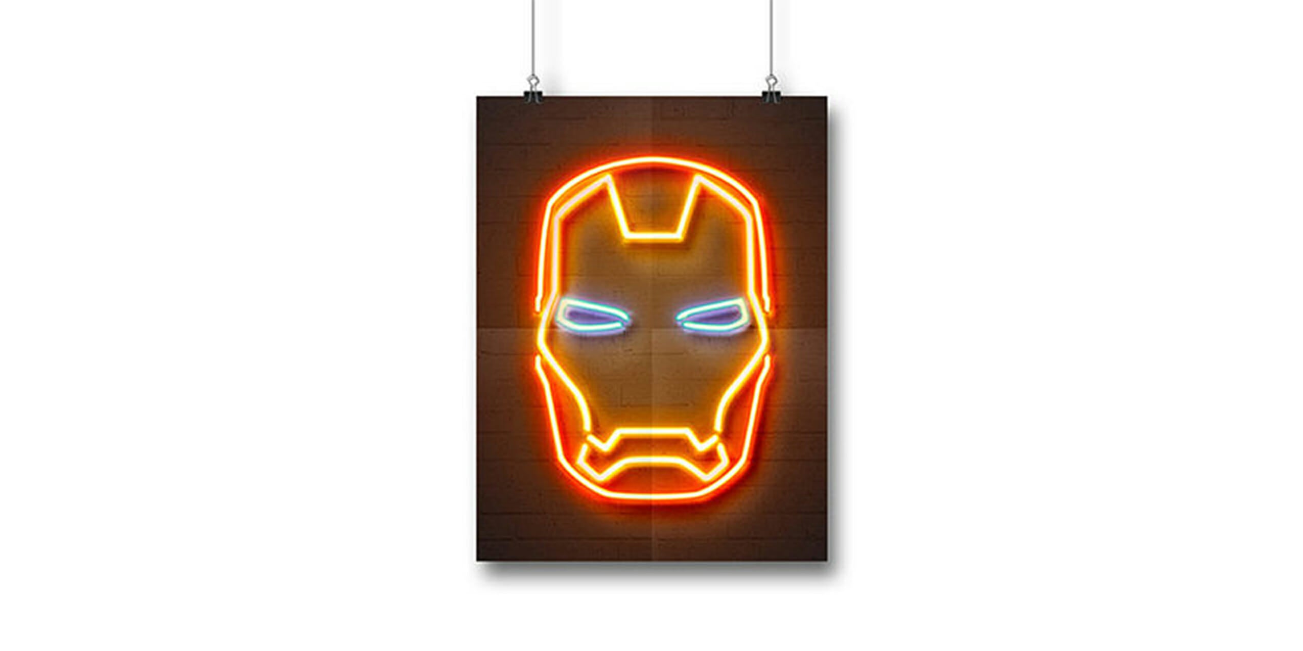 neon superhero prints