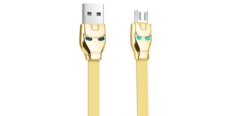 Steel Man MicroUSB charging cables