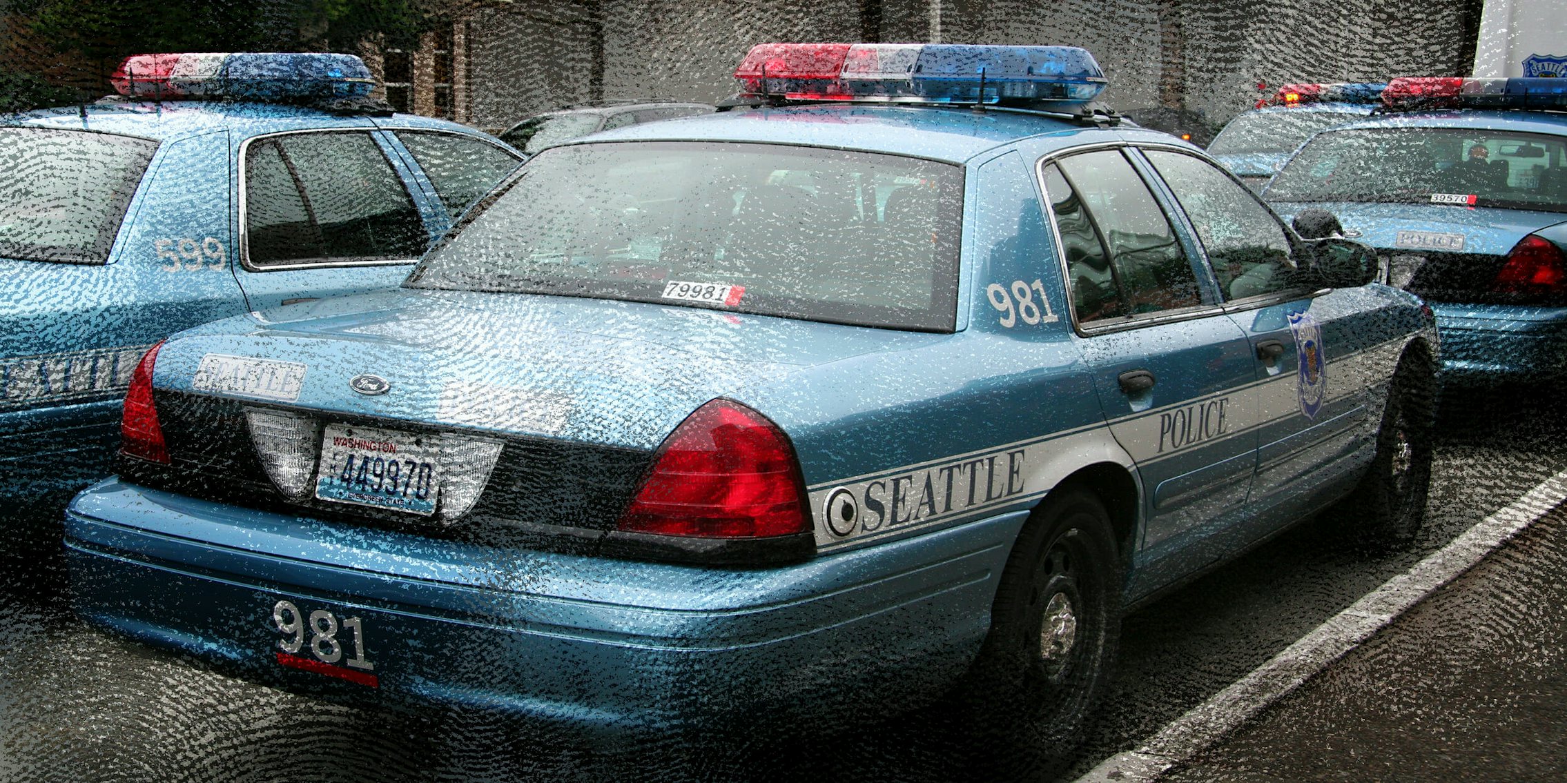 Seattle Police cars