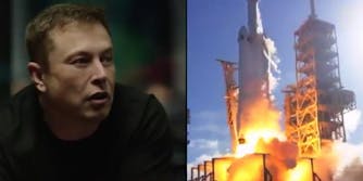 Elon Musk Falcon Heavy rocket launch reaction