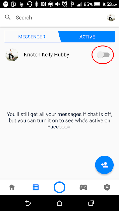 how to turn off comment to messenger on facebook on iphone