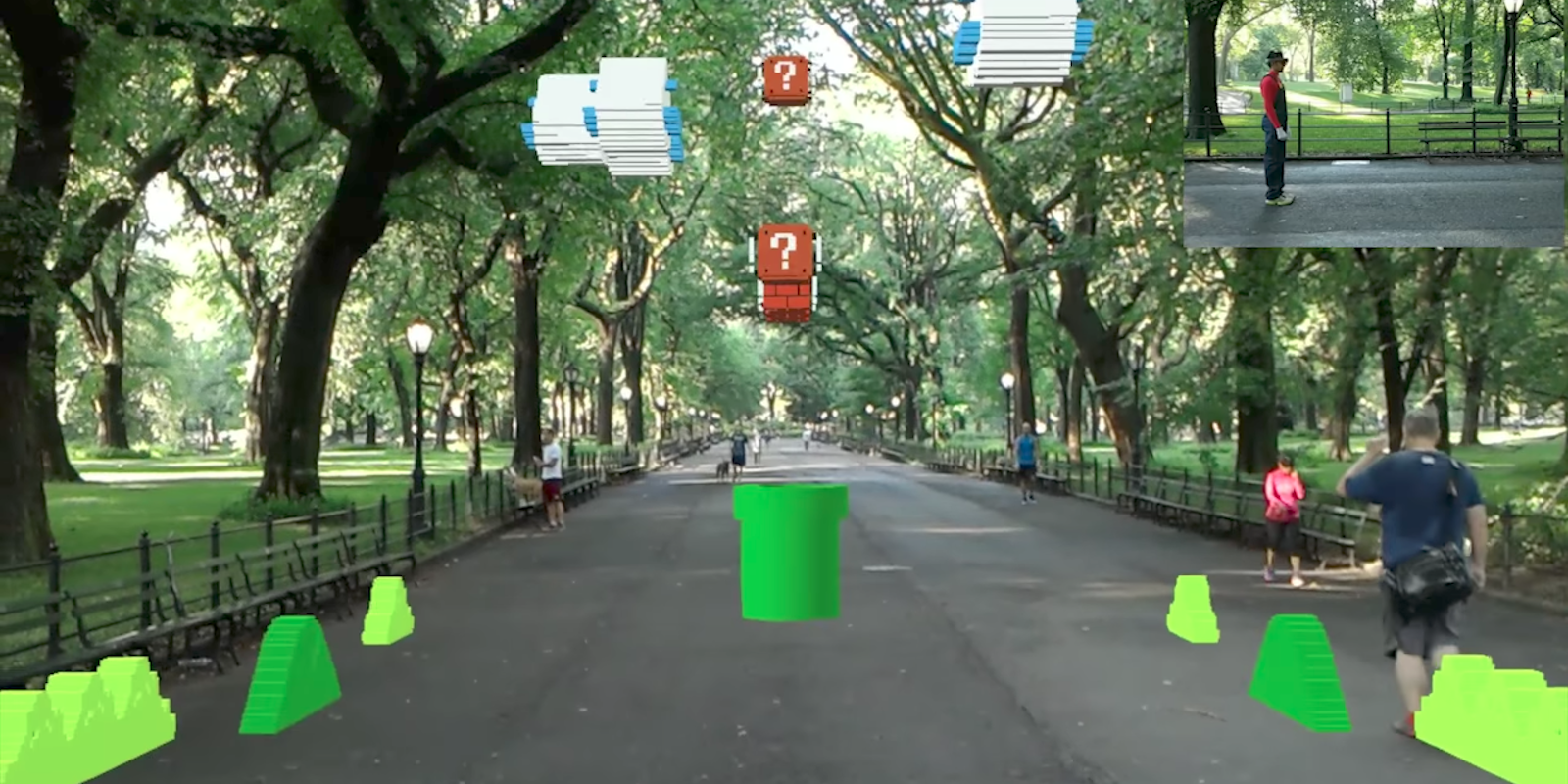 Super Mario Bros. augmented reality