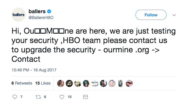 hbo ballers twitter hack