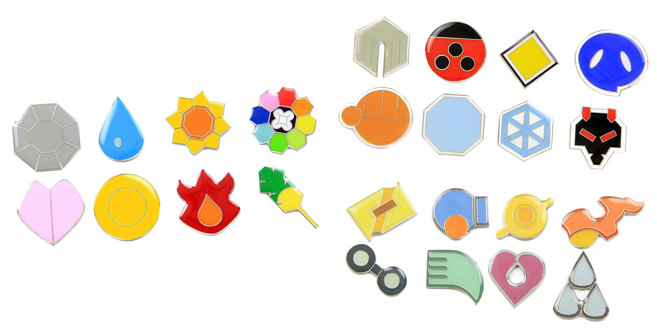 Show off your battling skills with these real life Pokémon gym badges