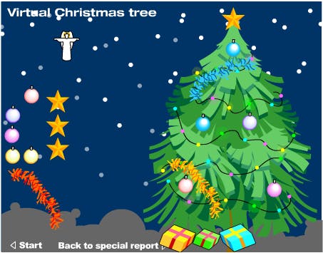 Virtual Fun decorate a virtual christmas tree From the comfort of your own home