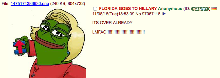 archived thread 4chan election night