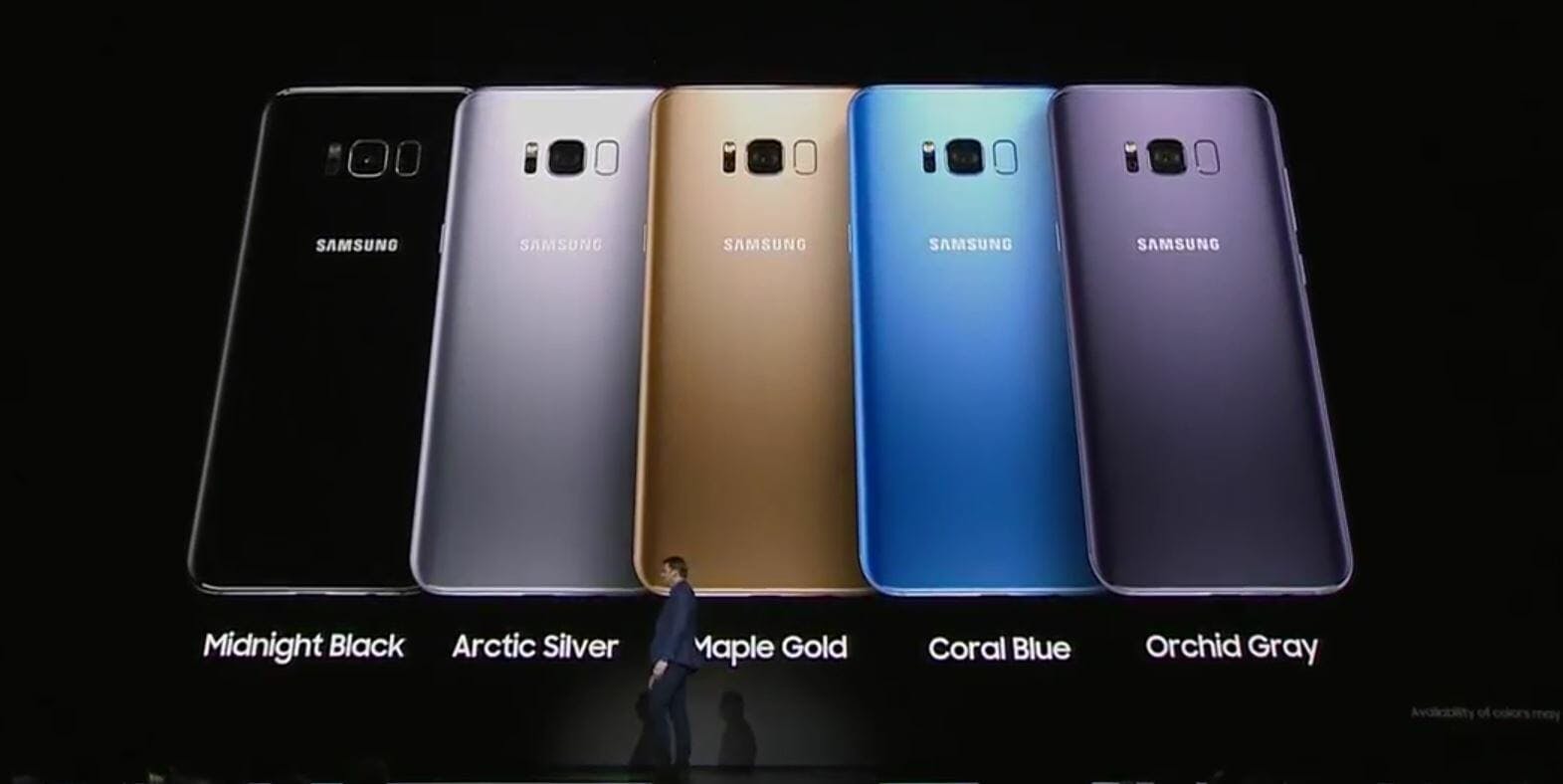 Samsung Galaxy s8 цвета