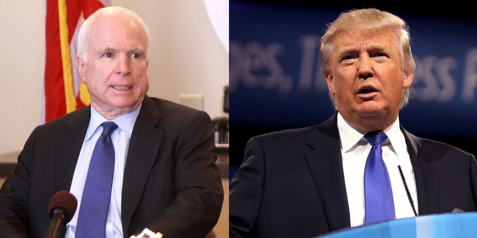 Sen. John McCain blasted Donald Trump in a Washington Post op-ed.