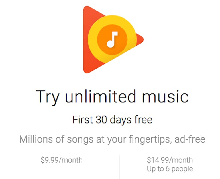 music player for android : google play music
