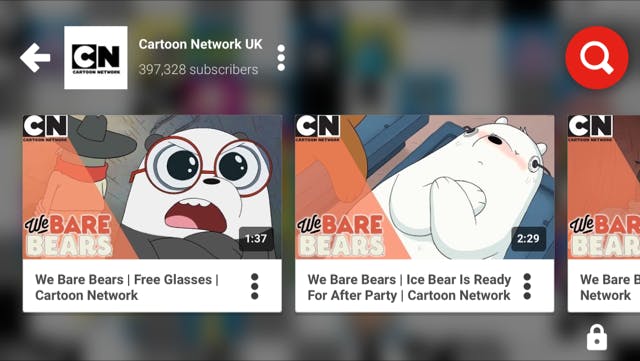 YouTube Kids Cartoon Network