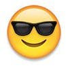 snapchat emojis: smiling face with sunglasses