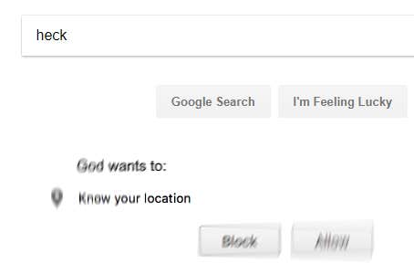 god wants to know your location
