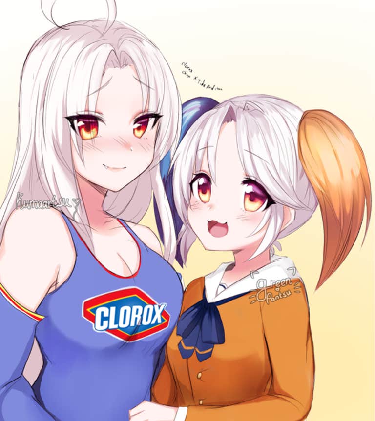 clorox chan and tide pod chan anime girls