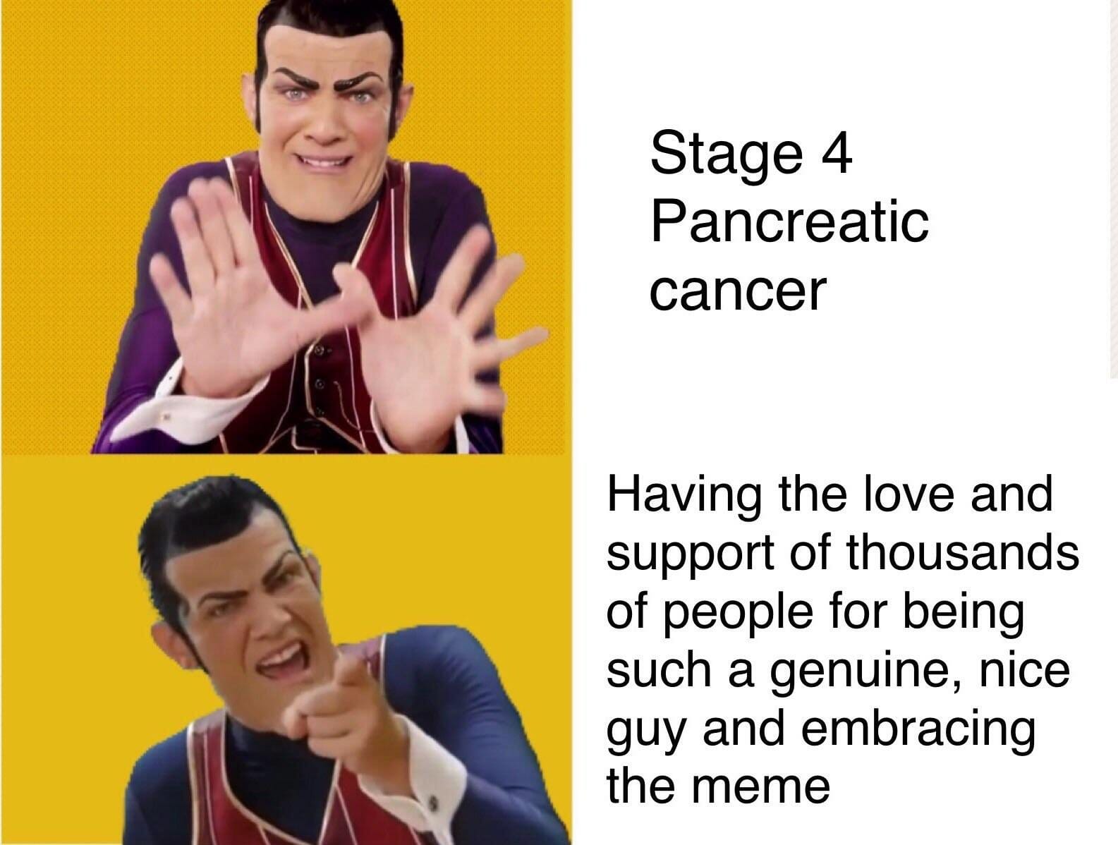 robbie rotten cancer meme