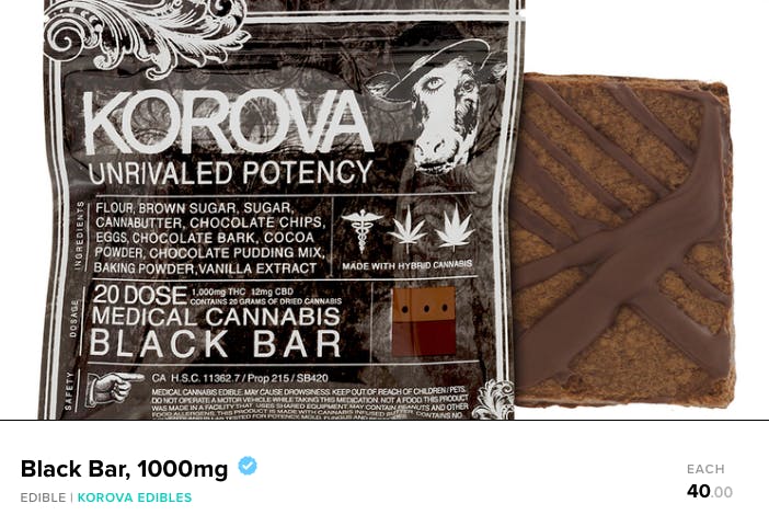 How much does a gram of weed cost : 1000mg brownie