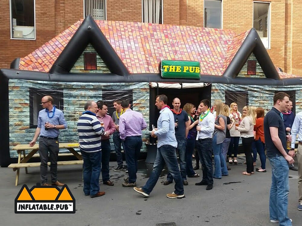 inflatable pub exterior