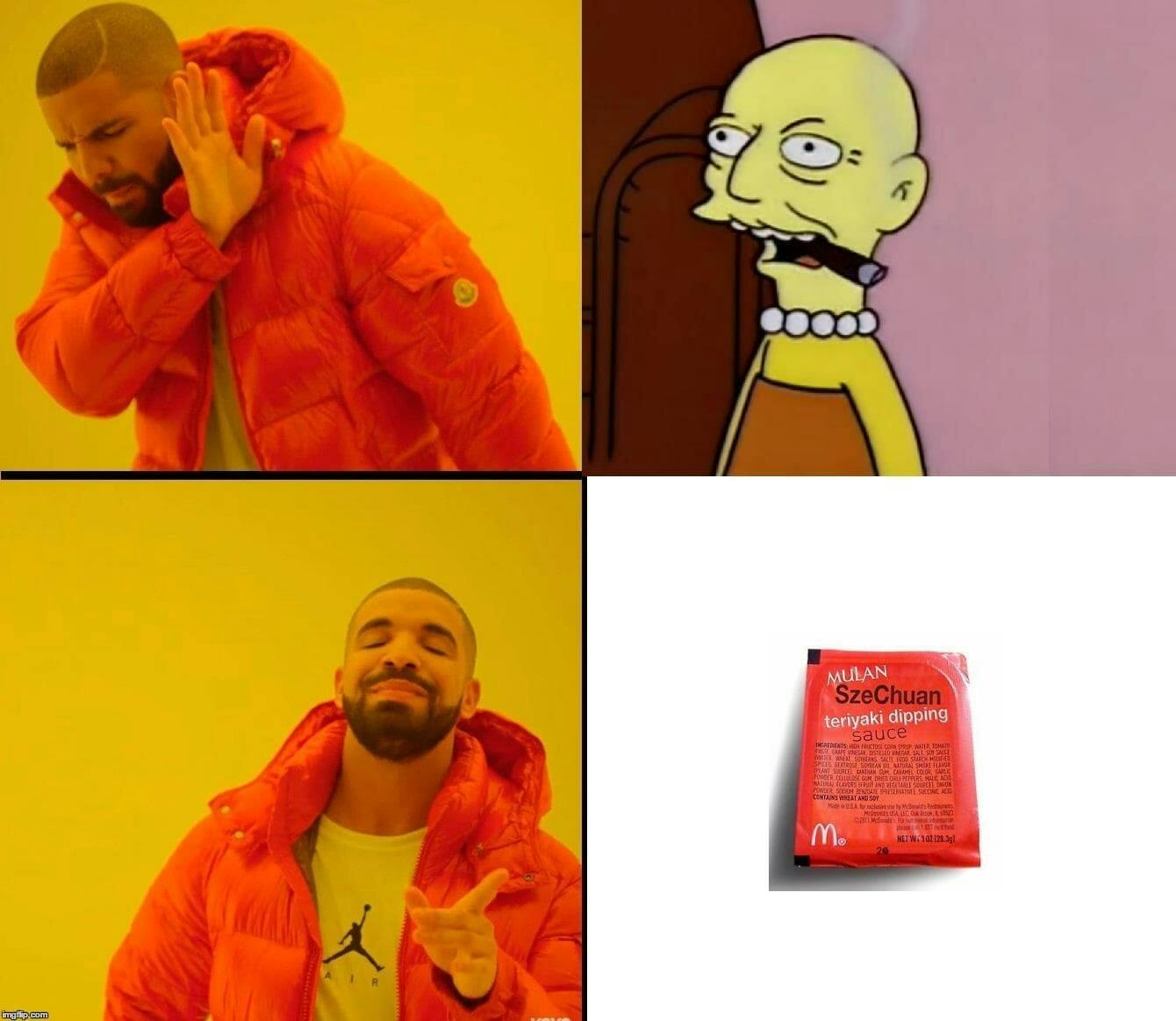 drake loves szechuan sauce