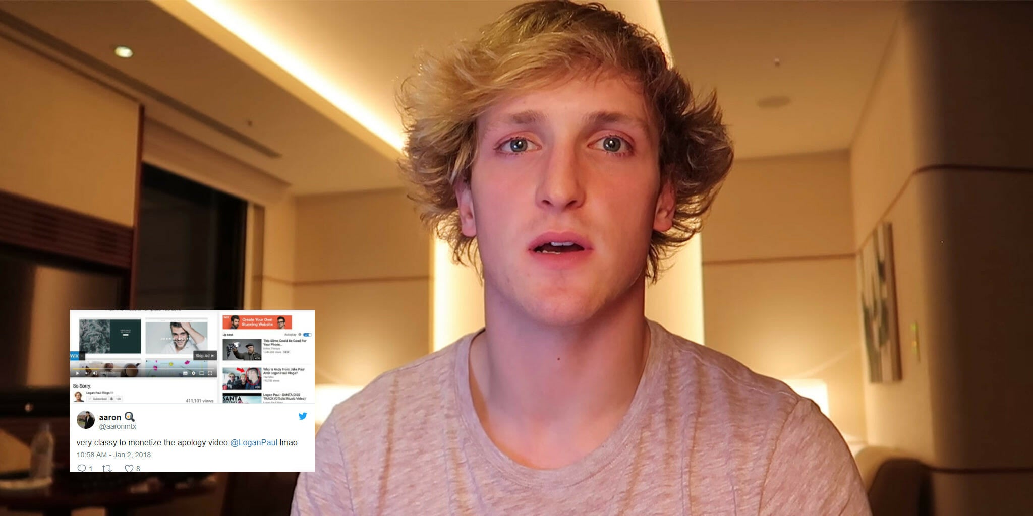 logan paul apology