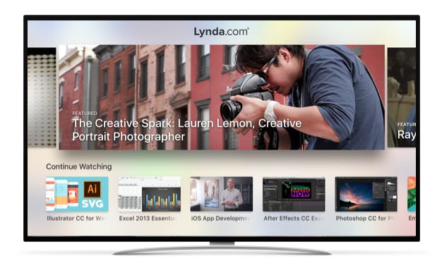 Lynda.com Apple TV app