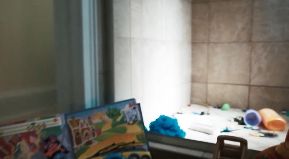 toys in shower