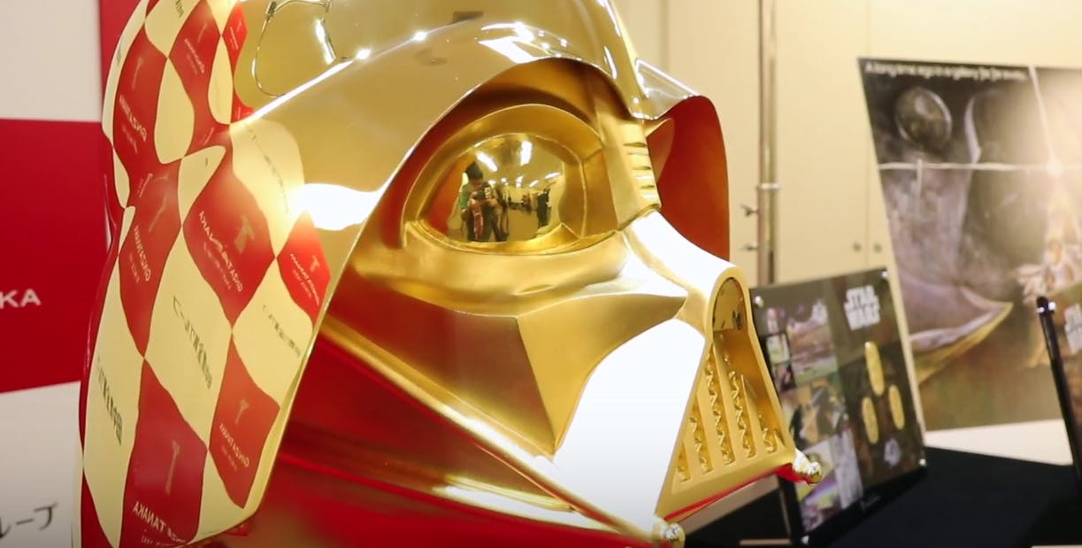 This Solid gold Darth Vader mask is selling for $1.4M