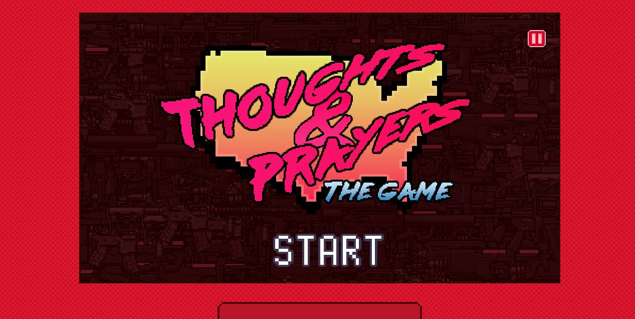 thoughts and prayers start screen
