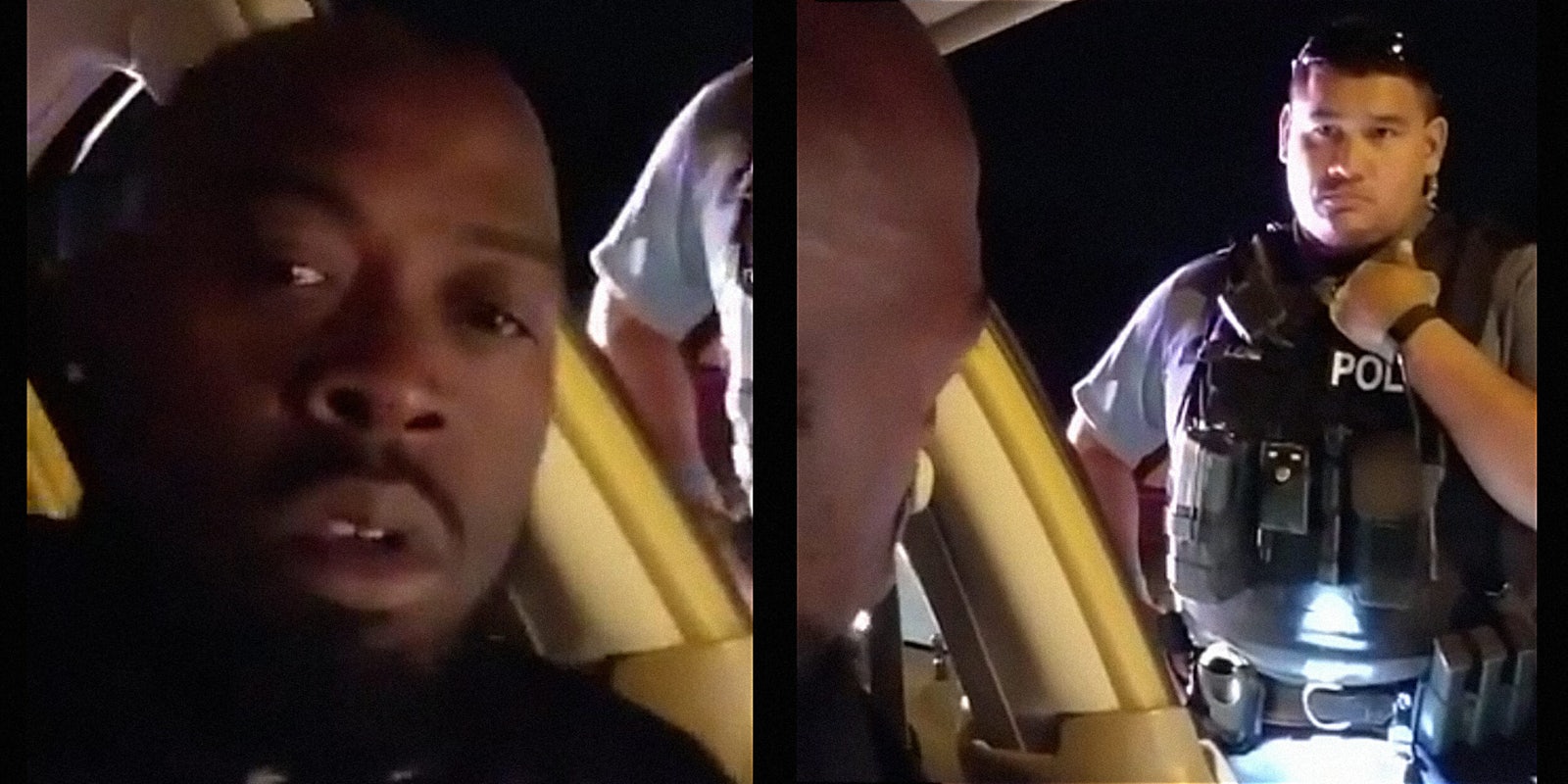 Motorist calls out police officer for pulling a gun during a traffic stop