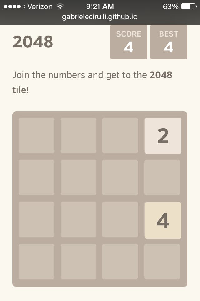 how to win 2048