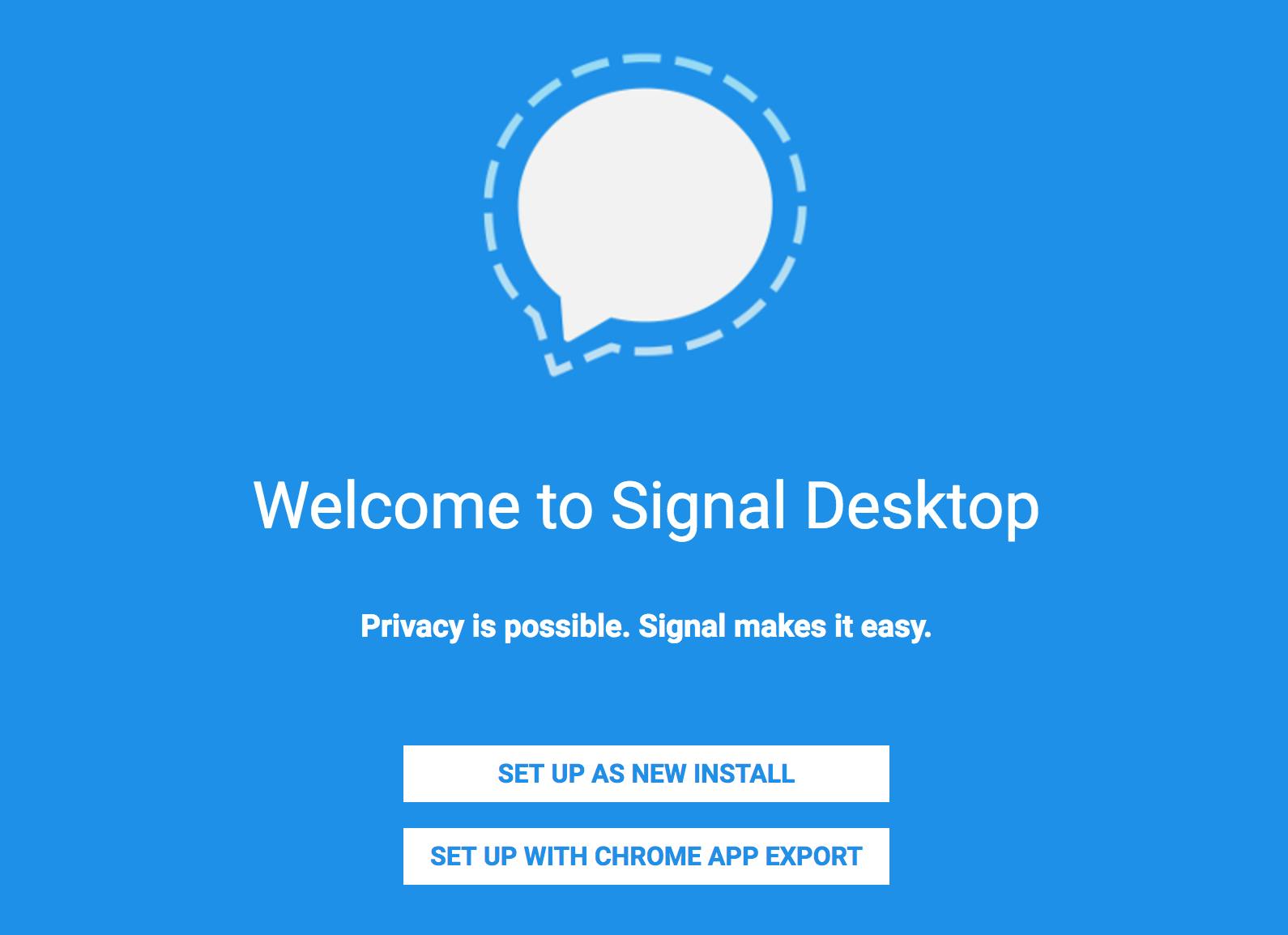 Signal Desktop Setup