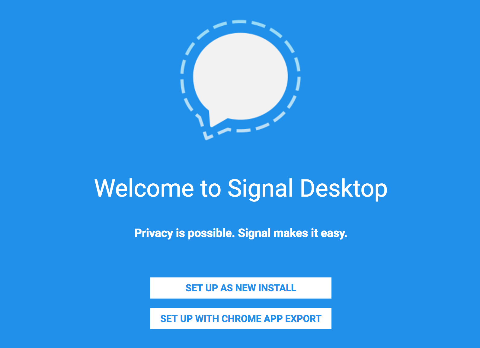 Signal Desktop Setup