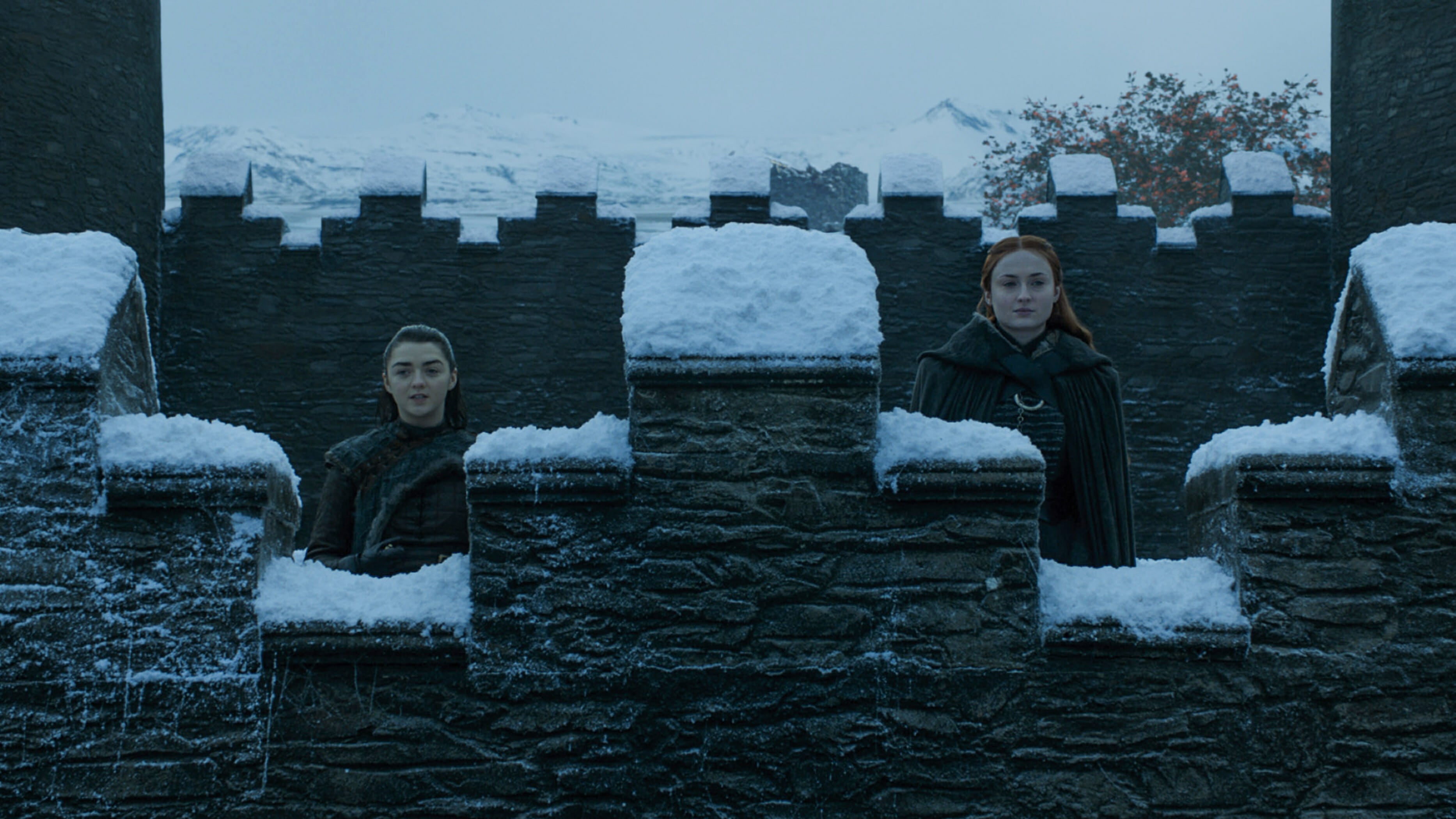 arya sansa winterfell