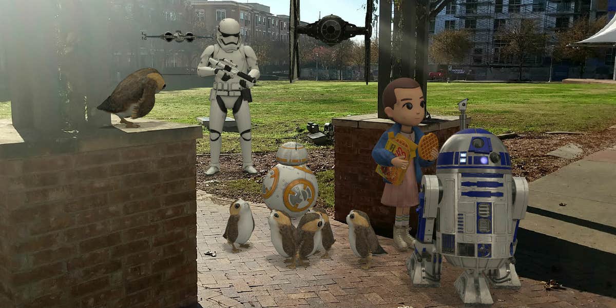 Google AR Stickers: How to Fill a Room with Porgs