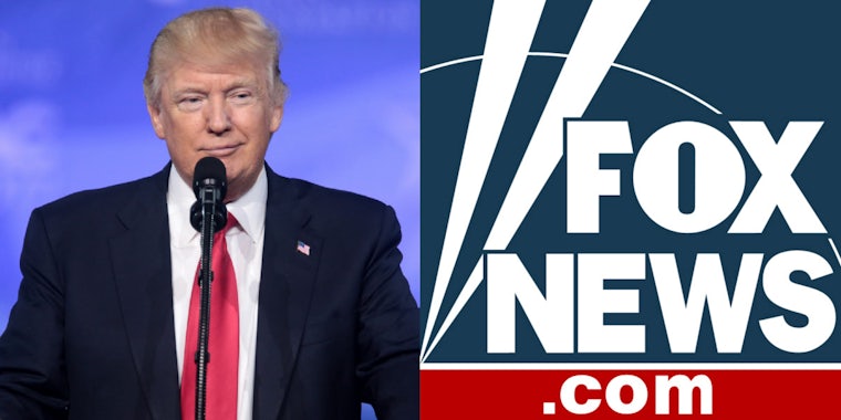 Donald Trump and Fox News Logo