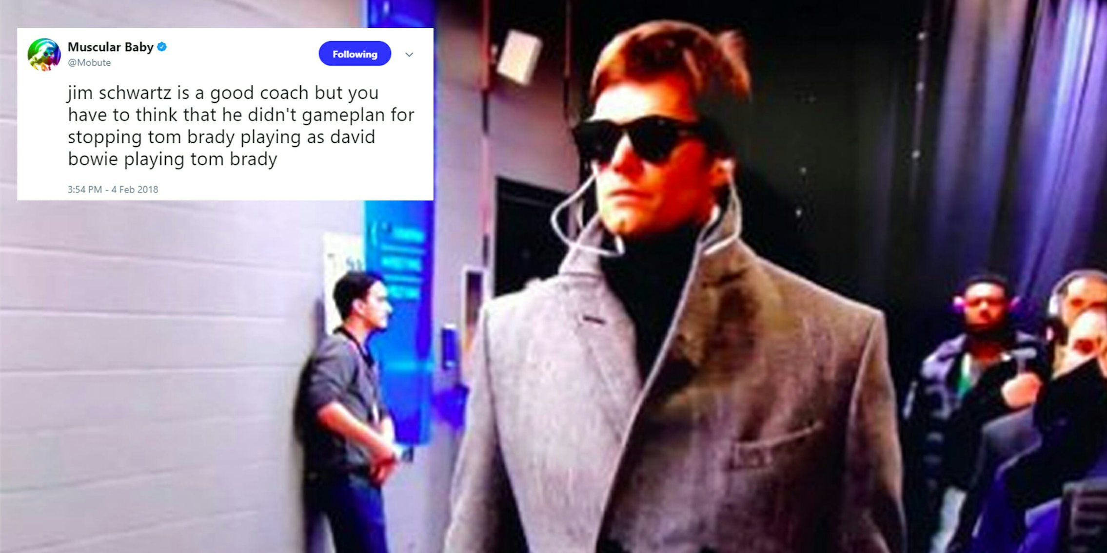 Tom Brady wearing trench coat