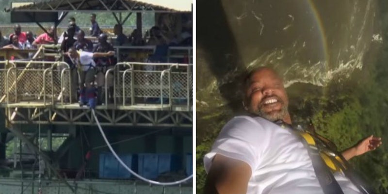 will smith bungee jumping victoria falls