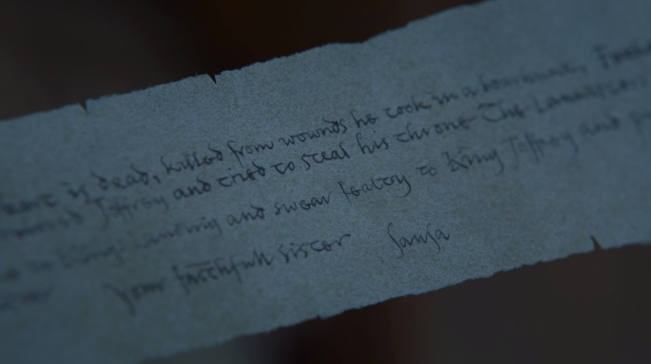 sansa letter