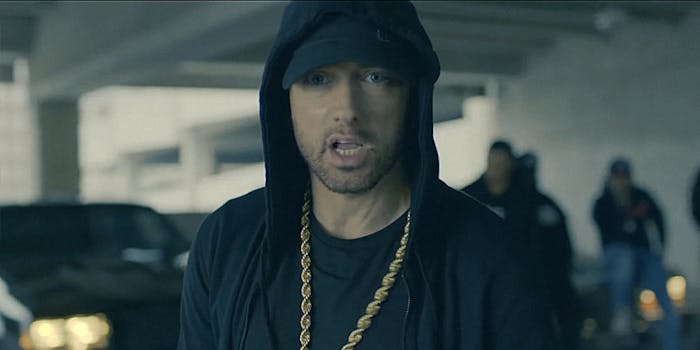 Eminem raps about Trump for the BET Awards