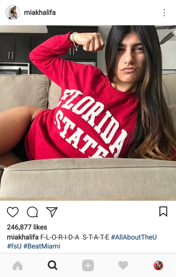 instagram porn stars : Mia Khalifa